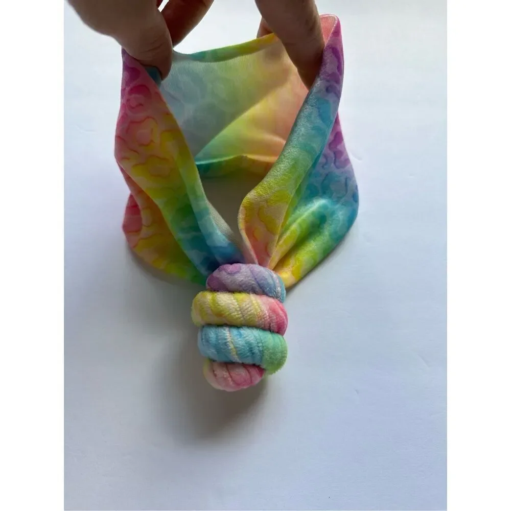 Lisa Frank Inspired Baby Top Knot Headwrap Headband